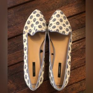 White & Blue loafers Size 7.5 Forever 21